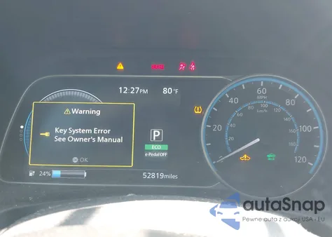 2018 Nissan Leaf S z USA, uszkodzony, nr VIN 1N4AZ1CP9JC315149